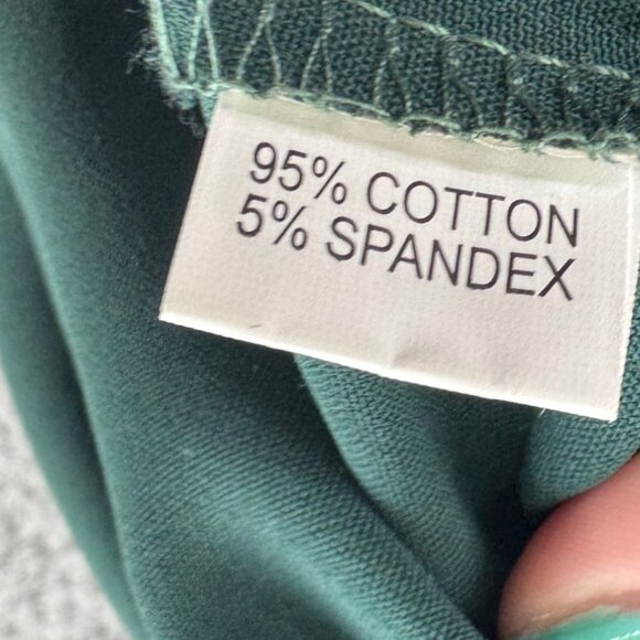 Embroidered Design Half Sleeves Keyhole Neckline Tunic Top Green Size XXL - Picture 5 of 6